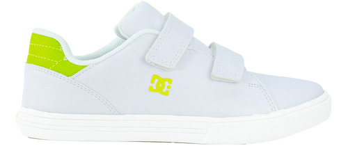 Tenis Dc Shoes Niños Infantil Blanco Casual Escolar Notch