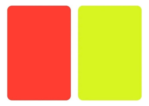 Cartão De Arbitro Juiz Futebol Campo Amarelo/vermelho 1 Fit