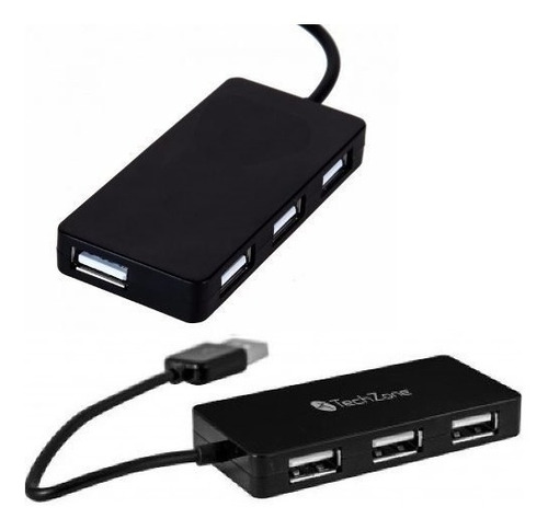 Concentrador Hub Multi Puerto Usb 4 Puertos Usb 2.0 Techzo
