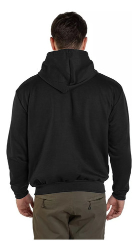 Sudadera Hombre Capucha Gorro Y Cierre Colores - Negro