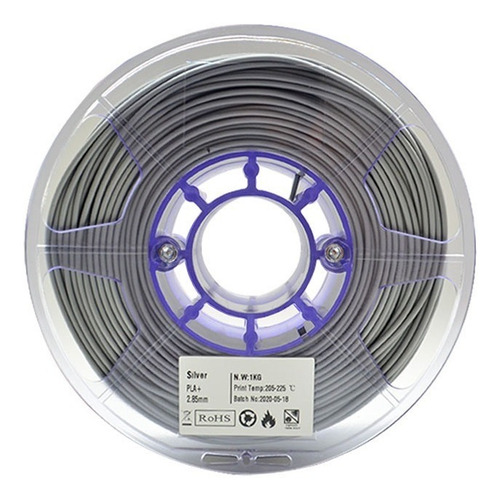 Imagen 1 de 4 de Filamento Pla 1.75 Silver Colorplus