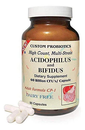 Custom Probiotics Cp-1 Suplemento Probiótico 180 Cápsulas