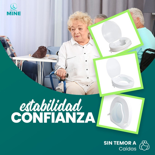 Incremento Para Baño Con Tapa | Aumento (5 Cm) Asiento Wc