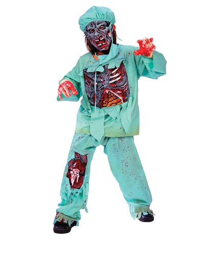 Disfraz Para Niño Doctor Zombi Talla S (4-6)  Halloween