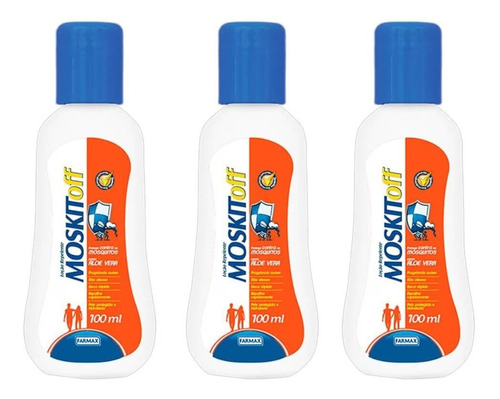 Moskitoff Repelente Loção 100ml (kit C/03)