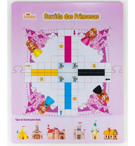 Jogo Corrida Das Princesas - T0034 - Loopi Toys