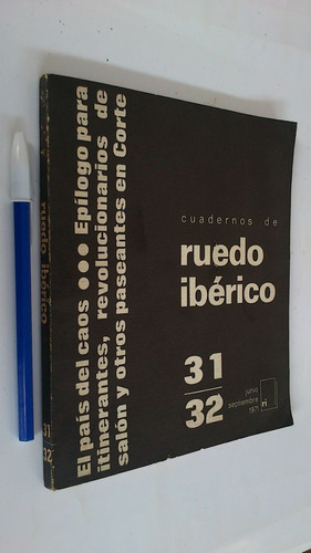 Imagen 1 de 2 de Cuadernos De Ruedo Ibérico Números 31 / 32 - 1971