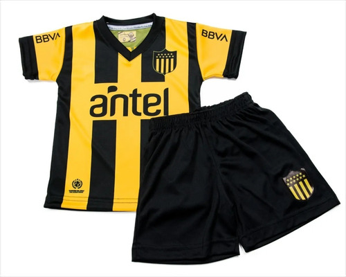 Camiseta Peñarol Niño Conjunto Futbol Short Y Medias