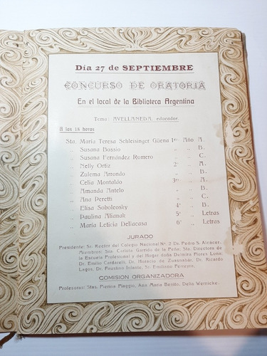 Imagen 7 de 9 de Programa Rosario Festejo Colegio Nicolás Avellaneda Ro 1321