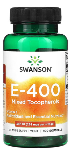 Vitamina E Swanson Tocoferóis Mistos 250soft Importado