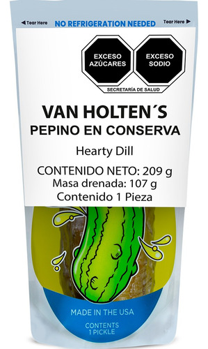 Hearty Dill 1 Pepinillo Jumbo Van Holtens