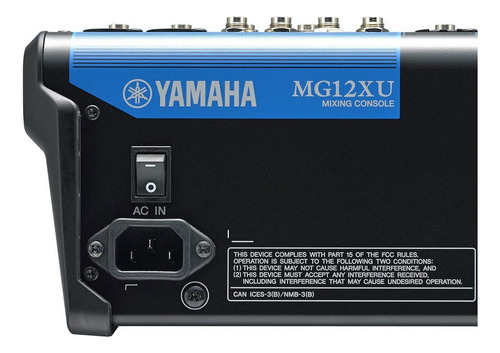 Mesa Som Yamaha Mg 12xu 12 Canais, Usb E 127/220V