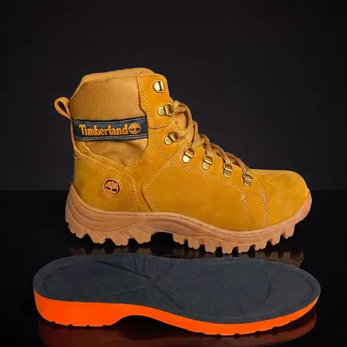 Bota Timberland Yellow Boot Amarela Com Ca Bico De Pvc Leve