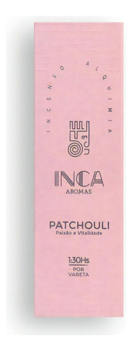 Incenso Inca Natural De Longa Duração - Caixa C/ 4 Varetas Fragrância Patchouli