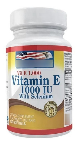 Vitamina E 1000 Iu 100 Softgels - Unidad a $860