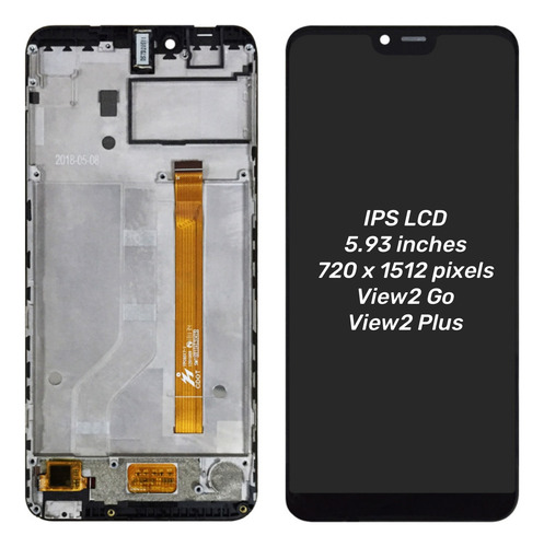 Pantalla Lcd Con Marco Para Wiko View 2 Go View 2 Plus