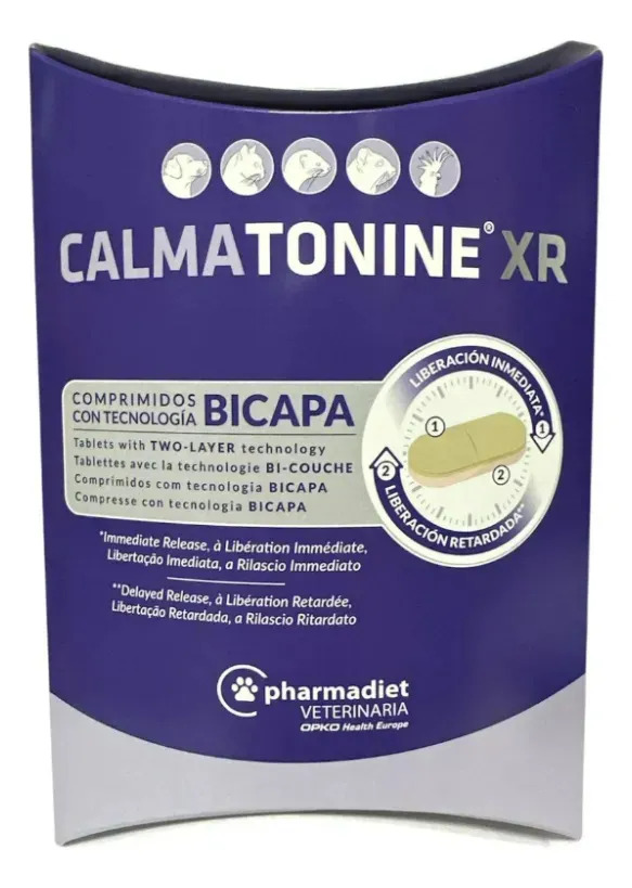 Calmatonine Xr Suplemento Para Mascotas Perro Gato 10cp