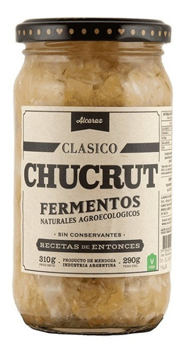 Chucrut Clasico Sin Conservantes Alcaraz 310g