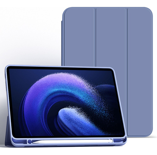 Funda Teknet Folder Para Silicon Xiaomi Pad 6 / Pad Pro 6 Color Lavanda