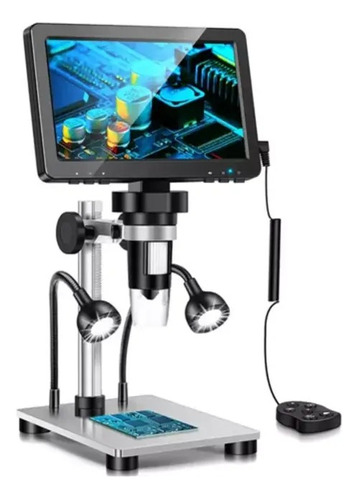 Microscópio Digital Tela Grande Ips De 10,1 Polegadas Cor Preto 110v/220v
