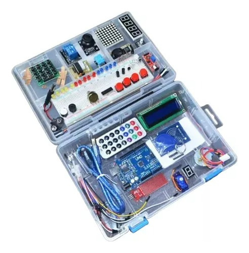 Kit Starter Arduino Compatible Avanzado Con Libro Y Caja