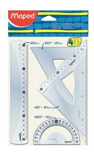 Imagen 1 de 1 de Juego De Geometría | 15 Cm | Maped