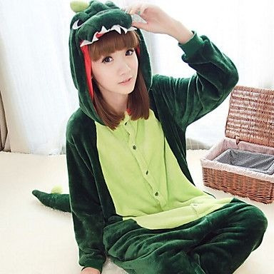Dinossauro Verde Pijama Macacão Kigurumi - Pronta Entrega