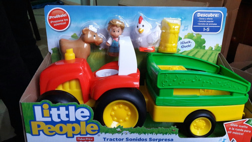 Little People Tractor Sonidos Sorpresa Fisher Price