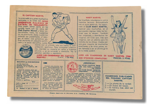 Colección 4 Comics El Pequeño Capitán Marvel 1948 Antiguo