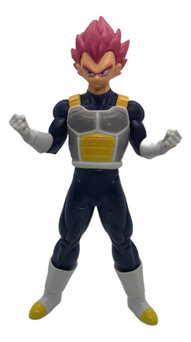 Muñeco Figura Dragon Ball Z Vegeta Super Saiyan Dios Calidad