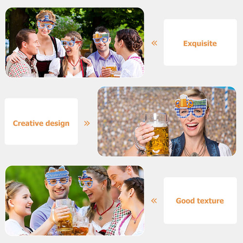 1 Juego De Gafas Decorativas Para Fiestas, Gafas Festivas De