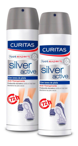 Pack De 2 Desodorantes Curitas Silver Active