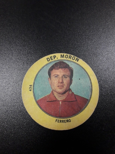 Golazo 1965, Figurita N° 436, Ferrero Dep. Moron. Mira!!!!