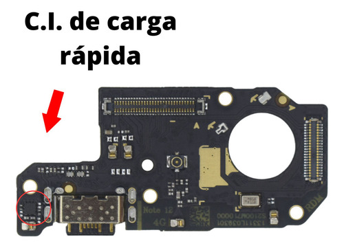 Placa Flex Carga Conector Compatível Redmi Note 12 4g Turbo Pklk Premium