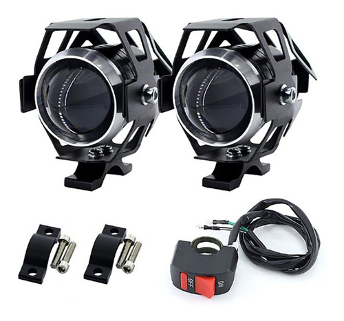 Par Farol Milha Moto Aux Neblina Led U5 Xenon 12v Universal