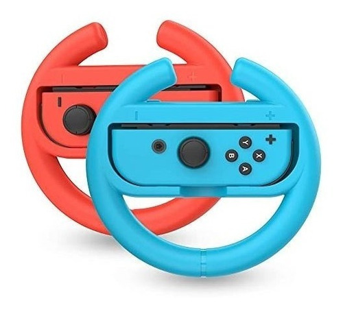 Accesorio Volante Para Joy Cons Nintendo Switch Azul Y Rojo