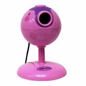 Webcam 3 Em 1 Na Cor Rosa Com Microfone E Conexão Usb