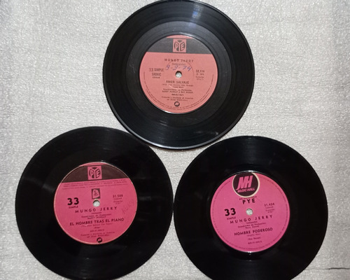 Mungo Jerry Lote X 3 Discos (simples) (Usado)
