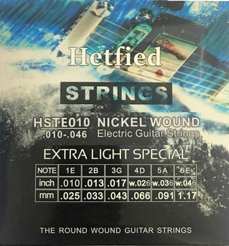 Encordado Guitarra Electrica .010 Hetfield La Roca - Cuota