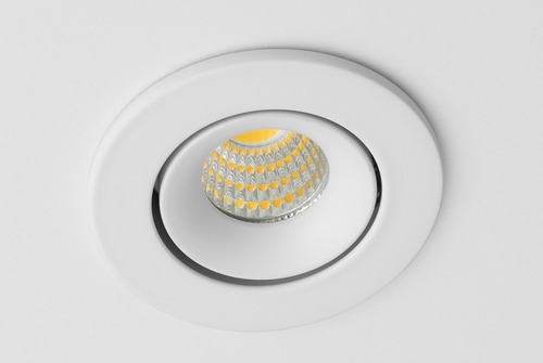 Imagen 2 de 4 de Mini Spot Embutir Redondo Blanco Led 3w Calido Movil Bach R