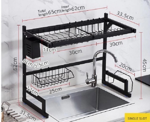 Estante/escurridor De Platos/2 Niveles/acero Inoxidable