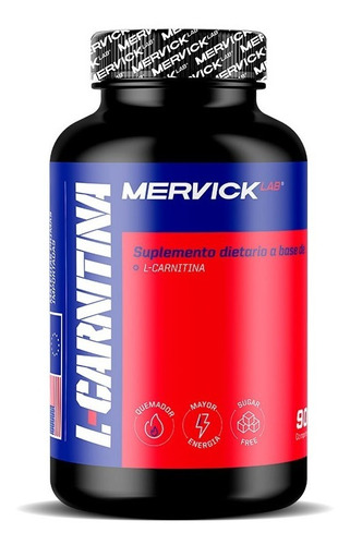 Mervick Carnitina 90 Comprimidos Quemador De Grasas 