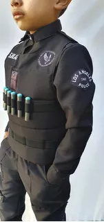 Disfraz Policia Swat Niño + Chaleco