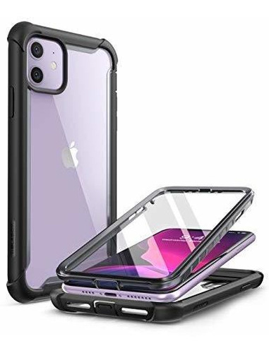 Estuche Para iPhone 11 Resistente Golpes Transparente/negro