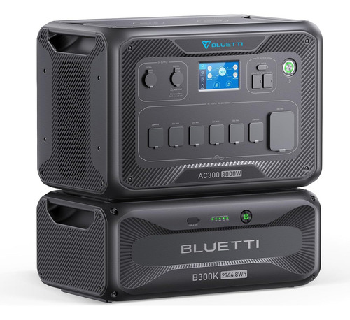 Kit Bluetti Generador Ac300 + Batería B300k Capacidad 2764wh