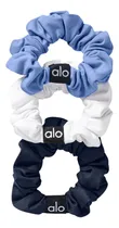 Comprar Alo Yoga Fresh Mini Scrunchie (3-pack) Colitas De Cabello Celeste Azul Y Blanco Fresh Mini Scrunchie