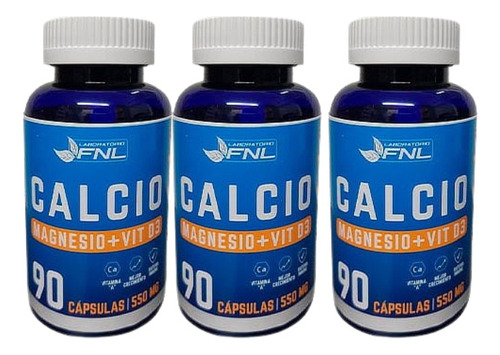 Calcio + Magnesio + Vitamina D3 Pack 3 Frascos Dietafitness