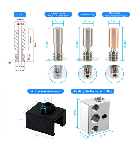Kit Chapado Creality De Temperature Block Con Smart High Bl
