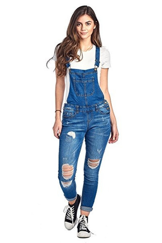 Overol Ajustable Jeans De Mujer Talla L Marca Khanomak 3