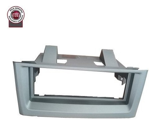 Moldura Central Radio 1 Din Cinza Punto Linea Fiat 735460870